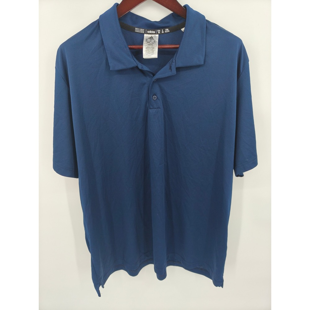 Adidas Mens Navy Blue Short Sleeve Performance Polo Shirt 3XL S99451